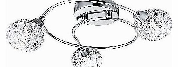 Globo  G9 33 Watt Sienna Chrome Ceiling Lamp, Pack of 3