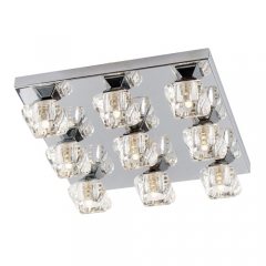 Globo Lighting Cubus 9 Light Chrome Ceiling Light