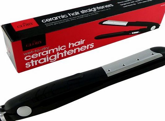 Glory New Ceramic Hair Straighteners - 95mm Ceramic Plates