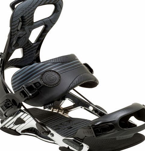 Gnu Mens Gnu Psych Snowboard Bindings - Black