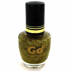 Cosmetics Nail Polish Gold Glitter 15ml