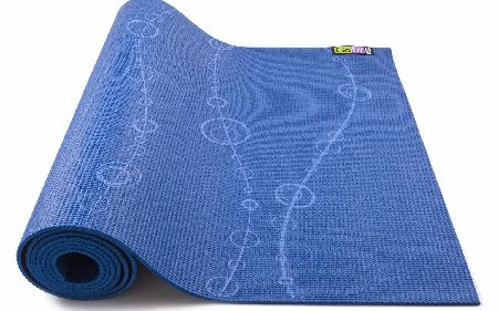 GoFit Pattern Yoga Mat - Ocean Bubbles Blue