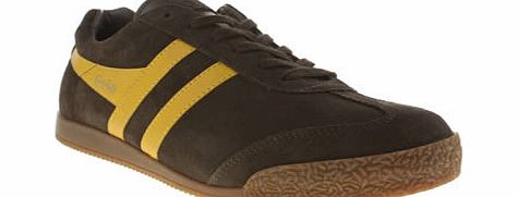 Gola Dark Brown Harrier Trainers