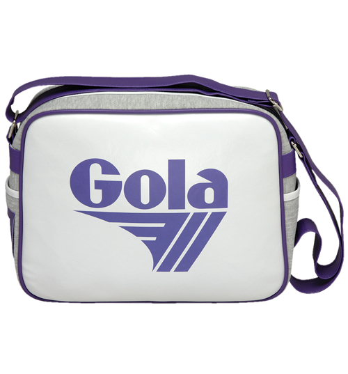 Purple and Grey Marl Jersey Redford Shoulder Bag