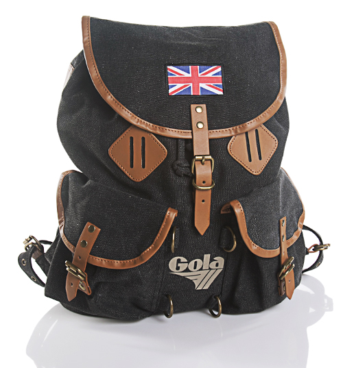 Gola Vintage Style Washed Black Canvas McKellen