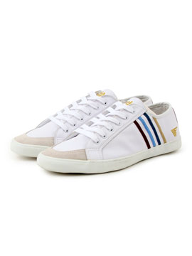 White Quad Leather Trainer