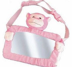 Safe View Mirror Buddy Pink Monkey