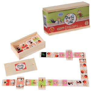 Golden Bear Charlie and Lola Dominoes Set