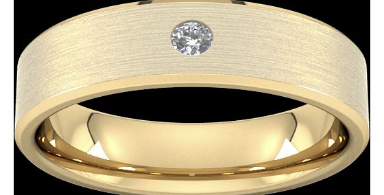 6mm Brilliant Cut Diamond Set Chamfered Edge