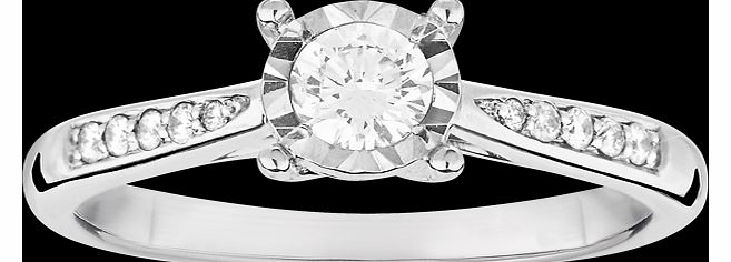 Goldsmiths Brilliant cut 0.19 total carat weight solitaire