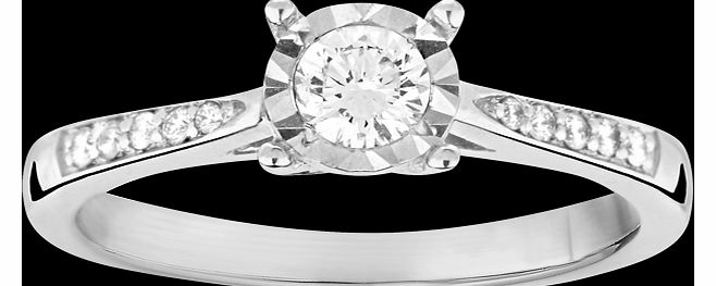 Goldsmiths Brilliant cut 0.34 total carat weight solitaire