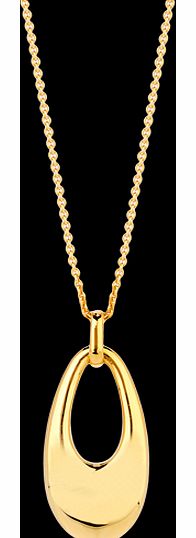 Gold Vermeil Oval Pendant