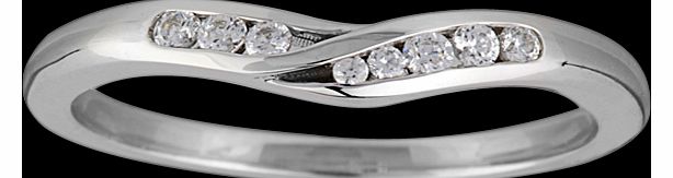 Goldsmiths Ladies 0.12 total carat weight diamond wedding