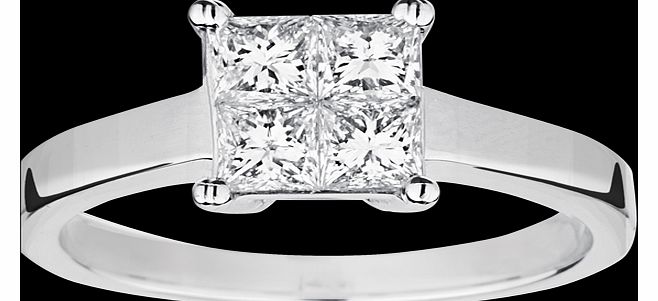 Goldsmiths Princess cut 0.75 total carat weight diamond