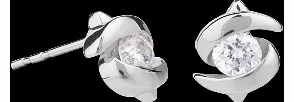 Silver Cubic Zirconia Stud Earrings