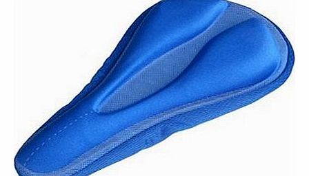 Goliton Bike Bicycle Cycling Soft Silica Gel Saddle Seat Cushion Cover pad-blue