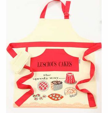 Good Housekeeping Luscious Cakes Apron - Red