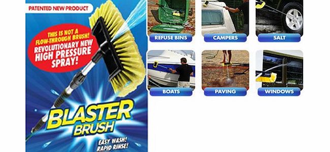 Good Ideas 2 in 1 Blaster Brush Jet Wash Pressure Spray (1057) Ideal for Caravans, Motorhomes, Cars, Vans or Driveways