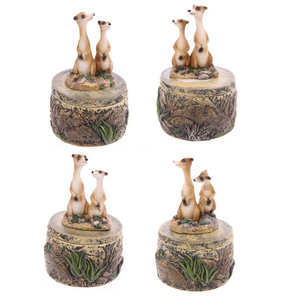 Cartoon Meerkat Trinket Box