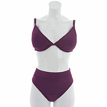 Gorgeous Plum underwired bikini top