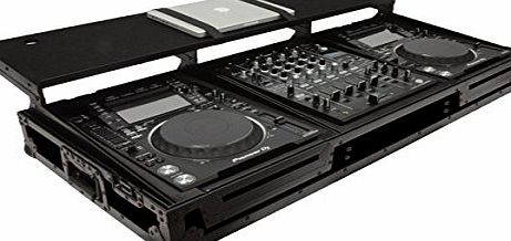 Gorilla Cases Stealth Edition Gorilla Pioneer CDJ2000 Nexus CD Deck / NXS2 / DJM900 DJ Workstation Coffin Flight Case inc Shelf amp; Lifetime Warranty