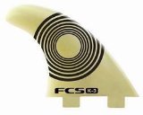 FCS K-3 Glass Flex Surfboard Fins Natural Finish (Set of 3)