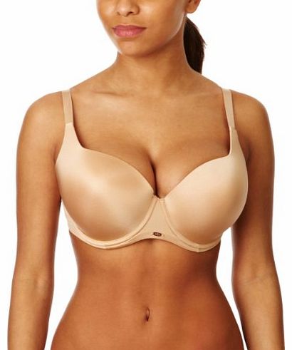 Gossard Egoboost Nude Plunge Bra T-Shirt and Seamless Womens Bra Nude 38E