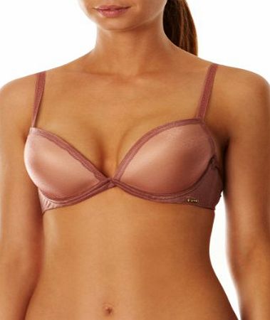 Gossard Glossies Padded Plunge Womens Bra Mocha 30DD