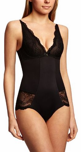 Gossard Superboost Lace Deep V Womens Body Black 36D