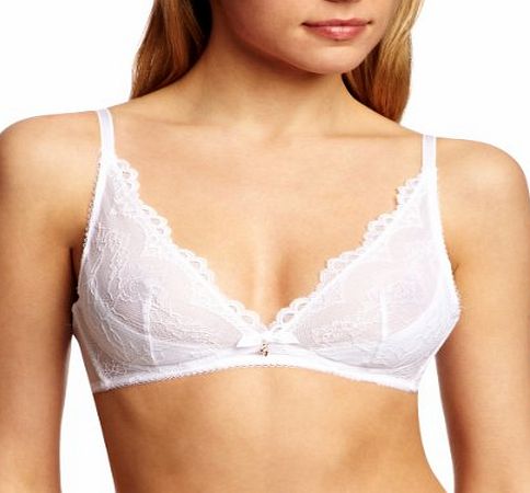 Gossard Superboost Lace Non-Wired Plunge Womens Bra White 32DD