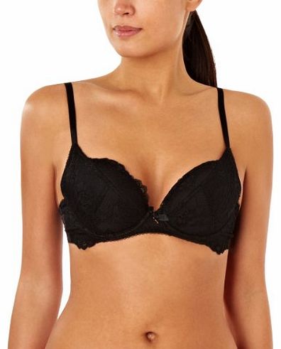 Superboost Plunge Black Lace Bra Plunge Womens Bra Black 34B