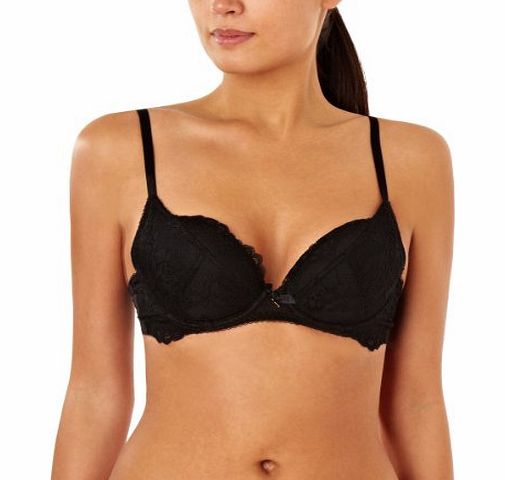 Gossard Superboost Plunge Black Lace Bra Plunge Womens Bra Black 38C