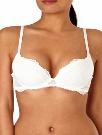 Gossard Superboost Plunge White Lace Bra Plunge Womens Bra White 34D