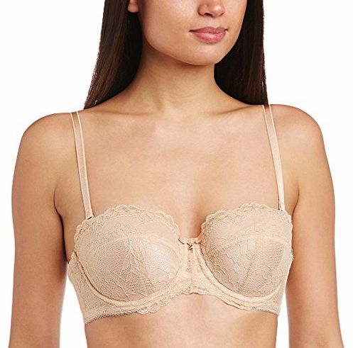 Gossard Womens Superboost Lace Strapless Everyday Bra, Beige (Nude), 34F