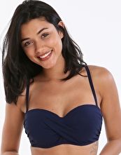 Gottex, 1295[^]258339 Profile Tutti Frutti D Cup Bandeau Top - Navy