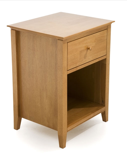 1 Drawer Bedside Table - Golden Cherry