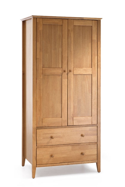 2 Door Wardrobe - Golden Cherry