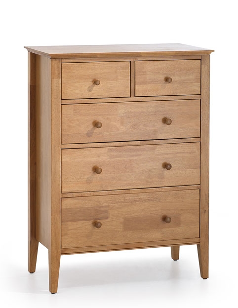 5 Drawer Chest - Golden Cherry