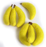 Gracias UK Set of 2 Bananas Soft Felt Play Food Pretend Toy