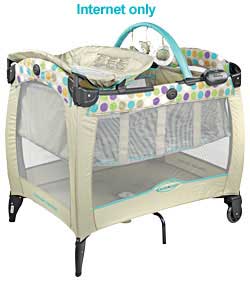 Contour Electra Travel Cot - Dots