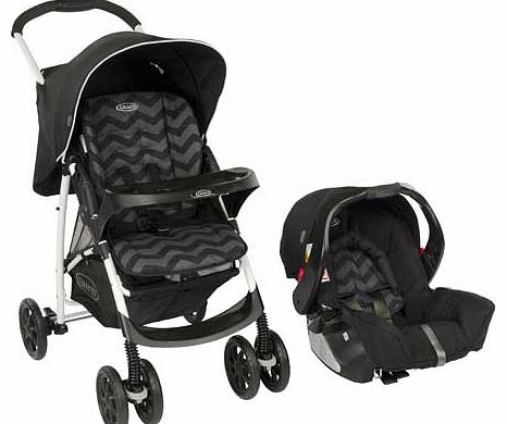 Graco Mirage Plus Travel System (Black Zigzag)