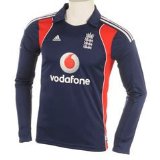 Gray Nicolls Adidas England One Day International LS Shirt Red/Navy X-X Large