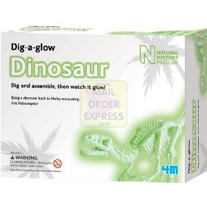 Great Gizmos 4M Dig A Glow Dinosaur Velociraptor