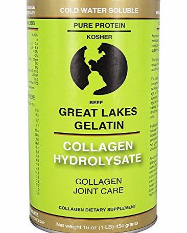 Great Lakes Gelatin, Collagen Hydrolysate (Kosher) 16 Oz