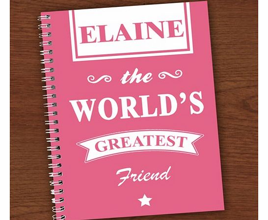 Friend Personalised Notebook