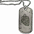 Heart Grenade Dog-Tag