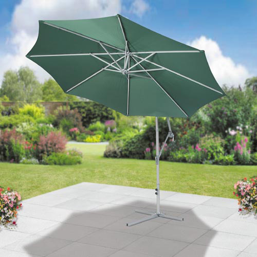 Green Giant 10ft Hanging Parasol - Green