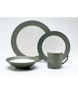 Stripes 16 Piece Stoneware Dinner Set