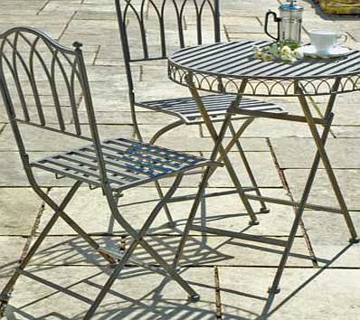 Greenhurst Versailles Bistro Garden Set - Steel