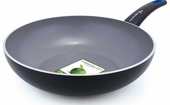 GreenPan Siena 28cm 3D Ceramic Non-Stick Open Wok